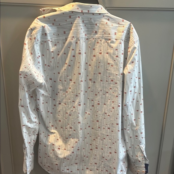 Bugatchi shaped fit large crab long sleeve button down - Picture 5 of 6